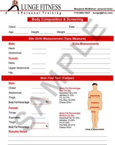 Sample Body Composition Form